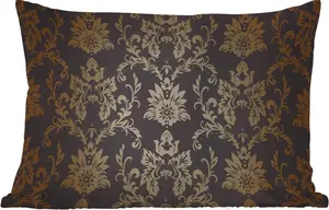 Подушка для улицы - Цветочный - Светлый - Винтажный - 60x40 см - Устойчива к погодным условиям - Подушка для отдыха - Декоративная подушка - Подушка для дома MuchoWow