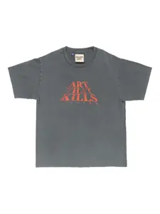 Футболка с принтом-текстом Gallery Dept., серый