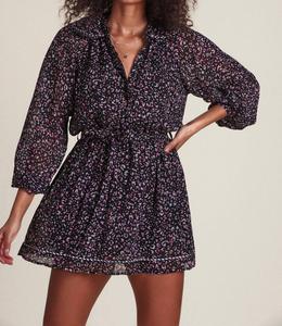 Платье Taylor в черном/розовом цветочном узоре THE SHIRT