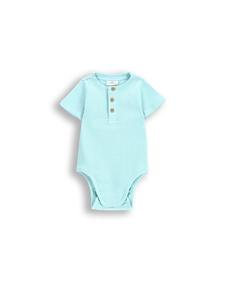 Coccodrillo Ребристый боди с короткими рукавами мятного цвета
