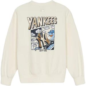Нью-Йорк Янкиз SS25 толстовка унисекс крем MLB, кремовый