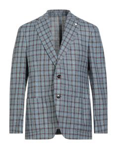 Блейзер Luigi Bianchi Mantova, светло-голубой