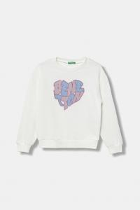 Детская хлопковая толстовка United Colors Of Benetton, белый