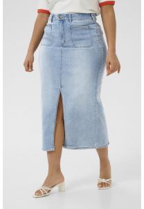 Джинсовая юбка KCSINA Kaffe Curve, светло-голубой