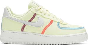Кроссовки Nike Wmns Air Force 1 '07 Low LX 'Stitched Canvas - Life Lime', желтый