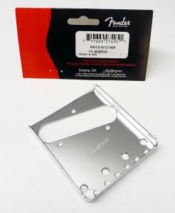 Подлинная пластина для гитарного бриджа Fender American Vintage Telecaster Thinline - CHROME 005-3675-000