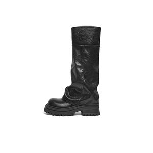 Сапоги до колена 4,5 см женские RED DRAGONFLY, Black