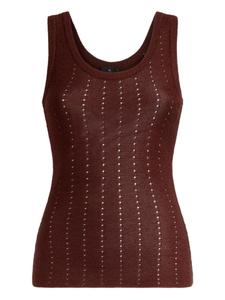 Вязаный жилет ETRO, коричневый