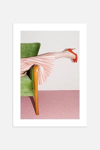 Плакат о каучсерфинге Postery, 30x40 см, розовый