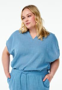 Блуза FLASH - LOCKERE MIT ANGESCHNITTENEN ÄRMELN Zizzi, светло-голубой