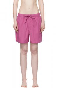 Пижамные шорты из фиолетового поплина Tekla