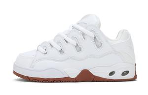 OSIRIS Кроссовки для скейтбординга с низким верхом, амортизирующим покрытием и увеличивающим высоту, износостойкие и нескользящие, унисекс, белые