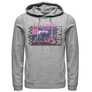 Мужская толстовка с клетчатой вставкой T-Rex Jurassic Park