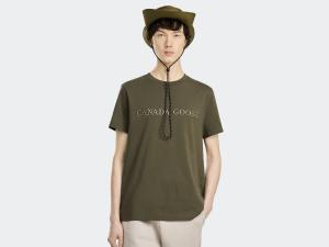 Футболка Canada Goose Emersen Embroidered Crewneck T-Shirt, Military Green