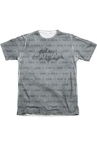 Футболка Batman Classic Bat Argyle для взрослых 65/35 поли/хлопок с коротким рукавом / футболка Gildan, белый