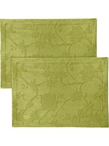 Erwin Müller Набор жаккардовых салфеток из смесовой хлопковой ткани, 2 штуки, Arnsberg, яблочно-зеленый цвет