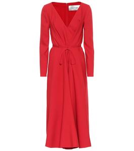 Платье миди кади Valentino Valentino, красный