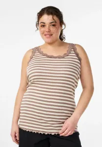 Вершина Zizzi, Taupe Gray Stripe