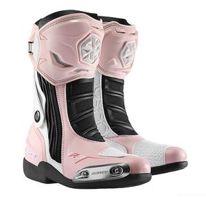 SCOYCO Street Running Cycling Boots, Motorcycle Anti-Fall Shoes для женщин, Racing Road Bike Shoes для мужчин, All-Season Competitive Boots MR003, Pink [Женский стиль], Размер 36
