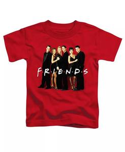 Футболка/футболка для малышей Baby-Girls Cast In Black с коротким рукавом Friends, красный