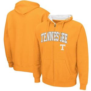 Мужская толстовка с капюшоном на молнии tennessee orange tennessee volunteers arch & logo 30 Colosseum