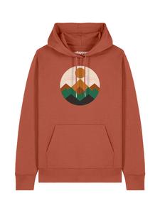 Толстовка Watapparel Geometric Landscape 2, светло-коричневый