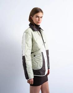 Стеганая куртка Topshop в стиле пэчворк, разноцветная