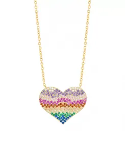 Женское ожерелье с радужным кулоном Macy'S, gold