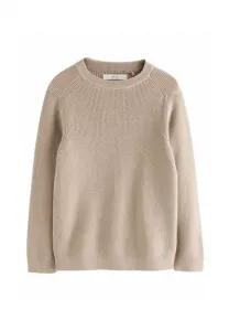 Свитер с круглым вырезом, стандартного кроя Next, Neutral