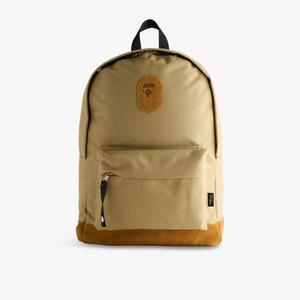 Рюкзак Ape head A Bathing Ape нейлоновый с нашивкой, бежевый