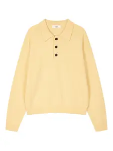 Рубашка поло тонкой вязки Studio Tomboy, желтый