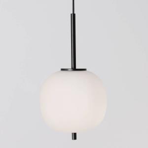 Подвесной светильник Nova Luce Lato Typ A, дымчатое стекло / алюминий - 1 пламя - черный