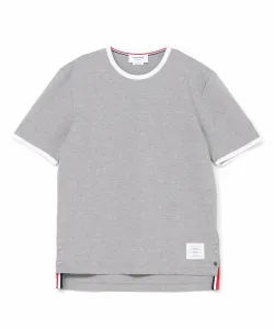 Футболка с коротким рукавом и контрастной отделкой, средней плотности.