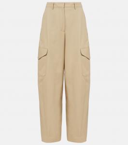 Кокон хлопковые и шерстяные карго-брюки Givenchy, бежевый
