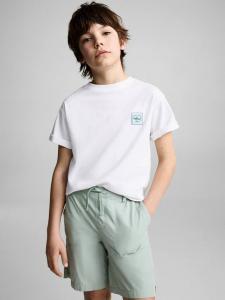 Детские шорты Bosco Cotton на шнурке Mango, Green