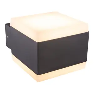 Наружный светильник LED SLICE светодиодный модуль 1 шт. теплый белый цвет, наружный свет/свет вверх и вниз/ IP44/3000K/антрацит Globo Lighting, антрацит