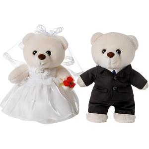 Стоящая поза новобрачных медвежьих кукол плюшевая кукла высота 30см Shu family