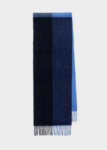 Шарф из кашемировой смеси с цветовыми блоками