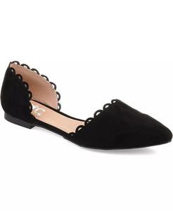 Женские балетки Jezlin Scalloped Flats Journee Collection, черный