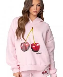 Женская толстовка с капюшоном Mon Cheri Edikted, розовый