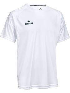Футболка Мадрид V25 с короткими рукавами белого цвета Derbystar