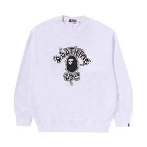 Свитер BAPE Mad Ape College Heavy Washed Crewneck, White