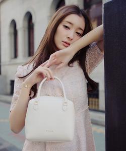 Кожаная сумка ECLAT CARRE Tocca, цвет Ivory [002]