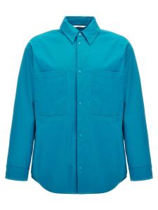 Нейлоновая рубашка-куртка Valentino VALENTINO GARAVANI, светло-голубой