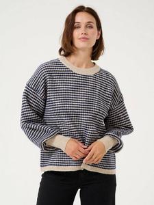 Джемпер из текстурированной смеси шерсти ellery KAFFE, цвет Feather Grey/Blue