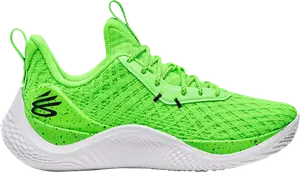 Кроссовки Curry Flow 10 Team 'Hyper Green', зеленый