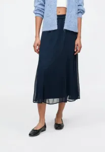 Юбка-Миди vifalia с высокой талией, юбка а-силуэта Vila, Navy