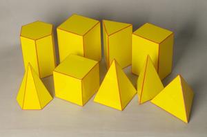 Сплошные многогранники, 9 шт. Mat 2345