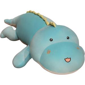 Длинные плюшевые куклы с ремешком динозавра высота 80cm/100cm/120cm/150cm WADORN, синий