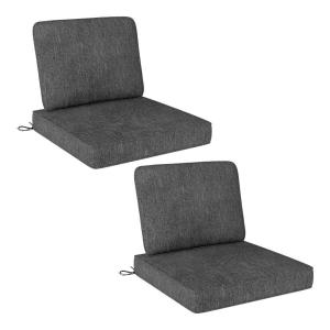 Комплект из 2 подушек для патио со съемными чехлами Slickblue, Grey